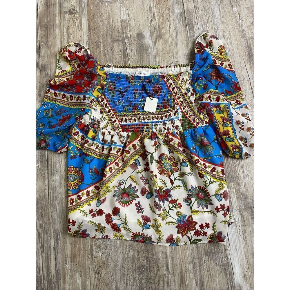 Calvin Klein Boho Blouse Shirt Size M